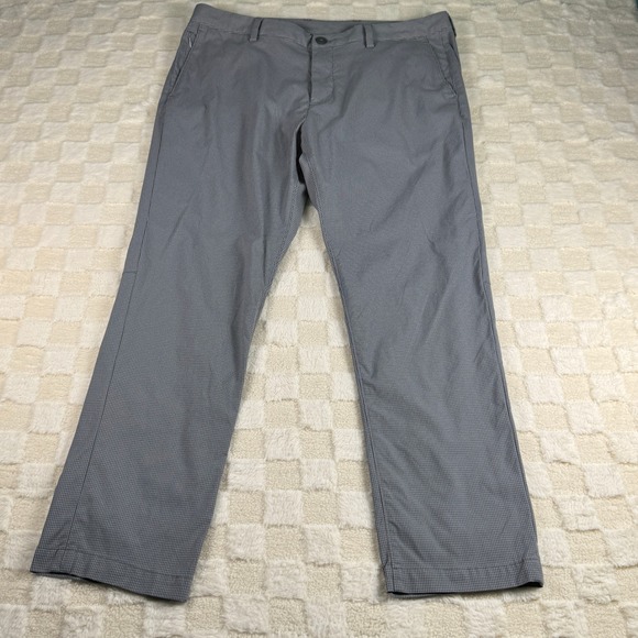 Tommy Bahama Mens Gray Houndstooth Dress Pants Golf Hidden Pockets - Picture 1 of 10